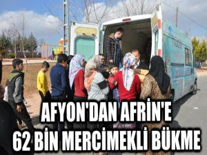 AFYON'DAN AFRİN'E MERCİMEKLİ BÜKME