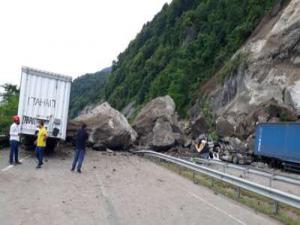 Artvin'de heyelan