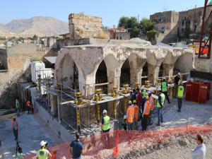 Hasankeyf'teki son eserin taşınmasına başlandı