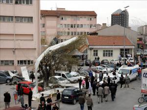 Kayseri'de şiddetli fırtına