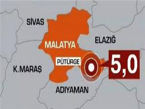 Malatya'da 5 büyüklüğünde deprem