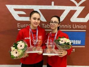 Masa tenisinde Avrupa Şampiyonu oldular