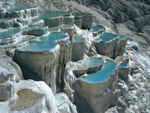 Pamukkale'yi 2 saatte 7 bin kişi ziyaret etti