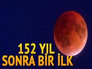 'Süper Kanlı Mavi Ay Tutulması' görsel şölen oluşturdu