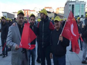 Taksicilerden UBER eylemi