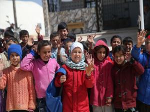 Terörden kurtarılan Afrin'de okullar onarılıyor