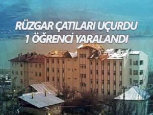 Şiddetli Lodos Çatıları Uçurdu