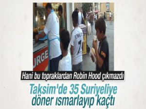 TAKSİM'DE İLGİNÇ OLAY