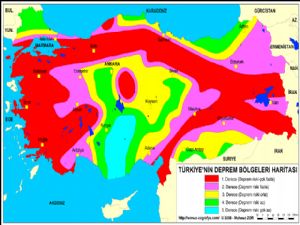 Deprem anın da banyo, tuvalet ve mutfak'ta durmayın