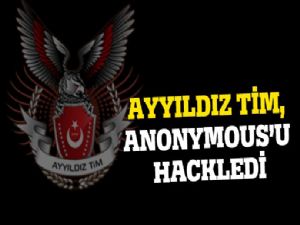 TÜRKİYE'YE SALDIRAN ANONYMOUS'U AYYILDIZ ÇARPTI
