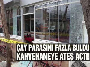 Çay parasını fazla buldu, kahvehaneyi kurşunladı