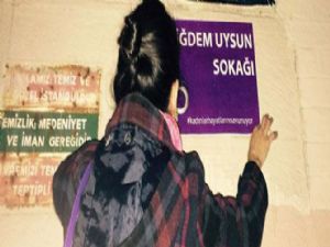 Kadınlar sokak isimlerini değiştirdi